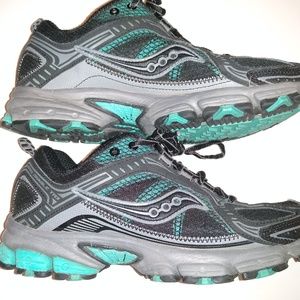 Saucony Women's Running Shoes- Black/Teal Size 8M
